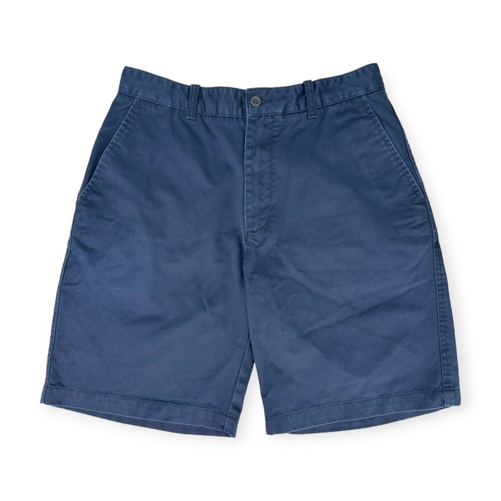 GAP | Size 33 | Essential Navy Blue 9-Inch Flat Front Khaki Chino Walking Shorts - Picture 3 of 7